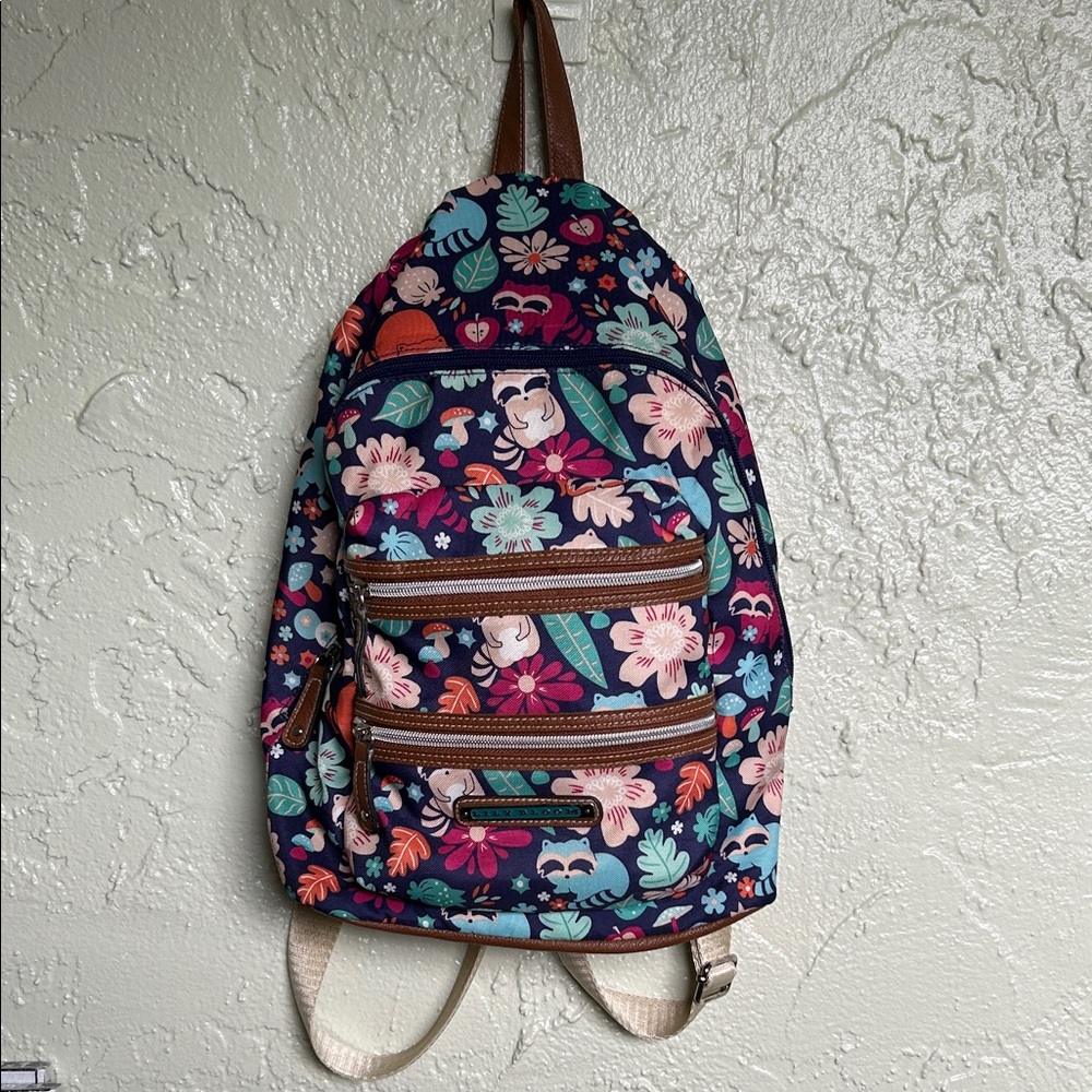 Lily Bloom Blue Floral Backpack